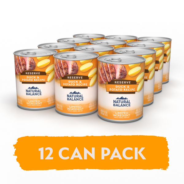 Natural Balance Limited Ingredient Reserve Wet Dog Food, Duck & Potato Recipe