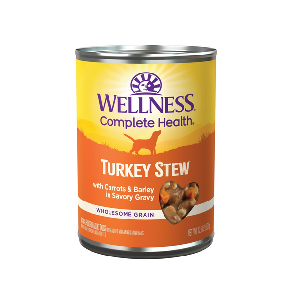 Wellness Natural Turkey Stew with Barley and Carrots Wet Canned Dog Food