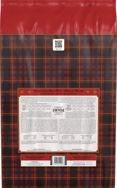Fromm Four Star Highlander Beef, Oats, 'n Barley Recipe Dry Dog Food