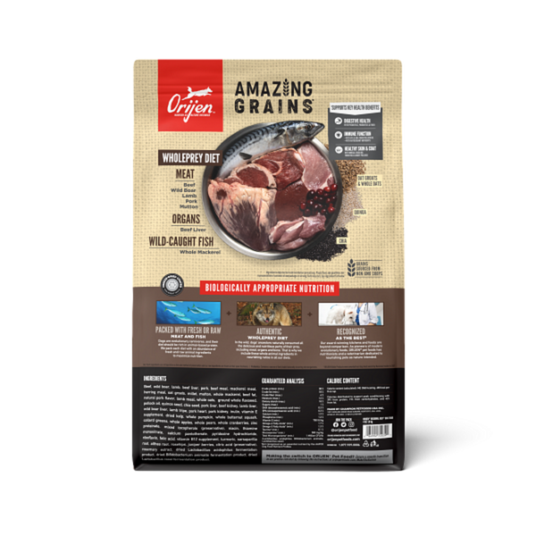 Orijen Amazing Grains Regional Red Dry Dog Food Beef, Boar, Lamb, Pork & Fish