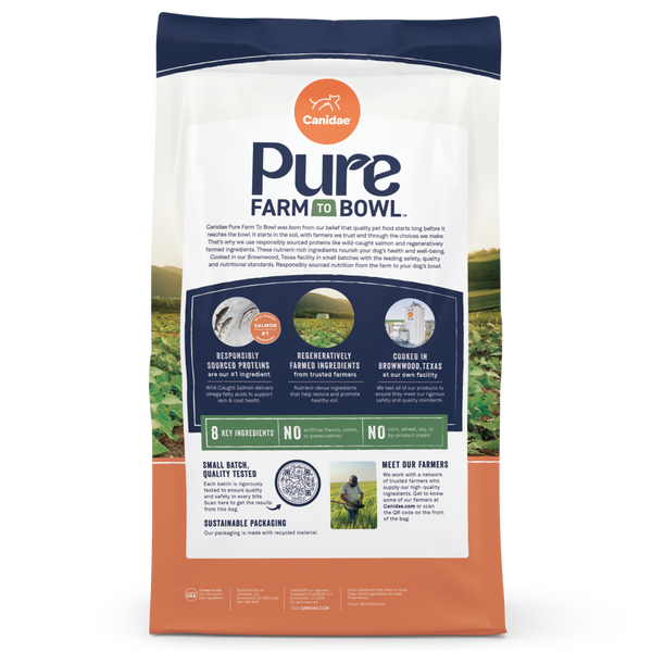 Canidae Pure Farm To Bowl Puppy Wild-Caught Salmon & Sweet Potato Recipe Dog Food