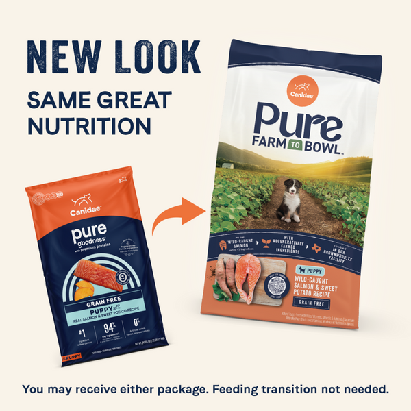Canidae Pure Farm To Bowl Puppy Wild-Caught Salmon & Sweet Potato Recipe Dog Food