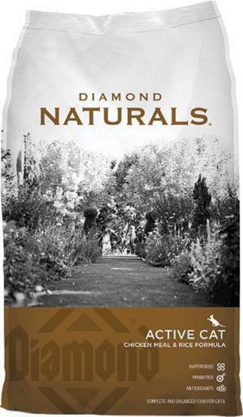 Diamond Naturals Active Cat Chicken Meal & Rice Formula Dry Cat Food