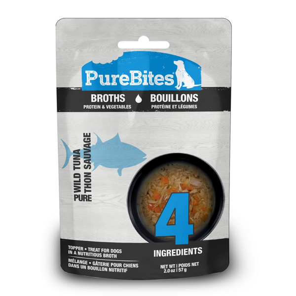 PureBites Broths Tuna & Vegetables Dog Treat/Topper