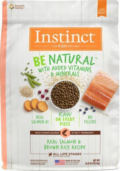 Instinct Be Natural Real Salmon and Brown Rice Dry Dog Food