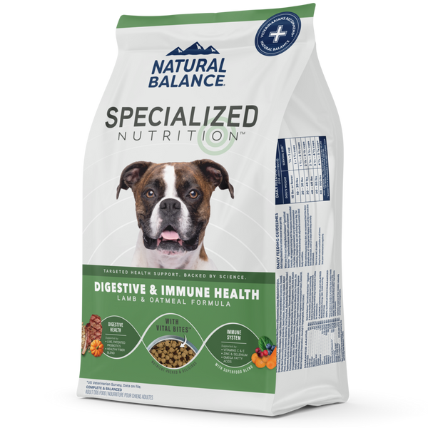 Natural Balance Specialized Nutrition Dry Dog Food, Digestive & Immune Health Lamb & Oatmeal Formula