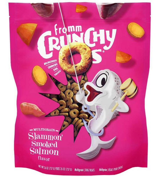 Fromm Crunchy Os Slammon' Smoked Salmon Dog Treats