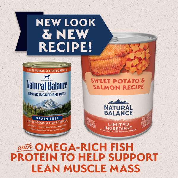 Natural Balance Limited Ingredient Wet Dog Food, Sweet Potato & Salmon Recipe
