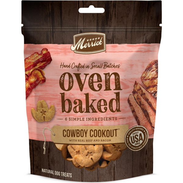 Merrick Cowboy Cookout Beef and Bacon Oven Baked Dog Treats