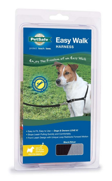 PetSafe Easy Walk Black & Silver Dog Harness