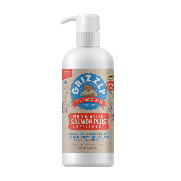 Grizzly Salmon Plus Omega 3-6-9 Food Supplement for Dogs and Cats