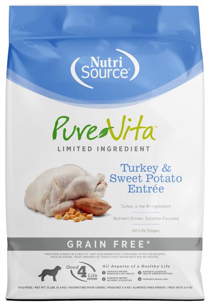 PureVita Grain Free Turkey & Sweet Potato Dry Dog Food