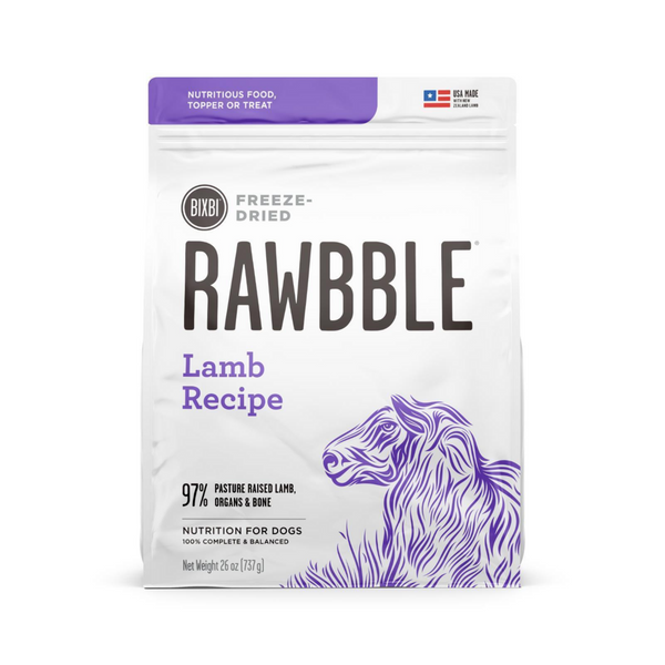 Bixbi Rawbble Freeze Dried  Lamb Dog Food