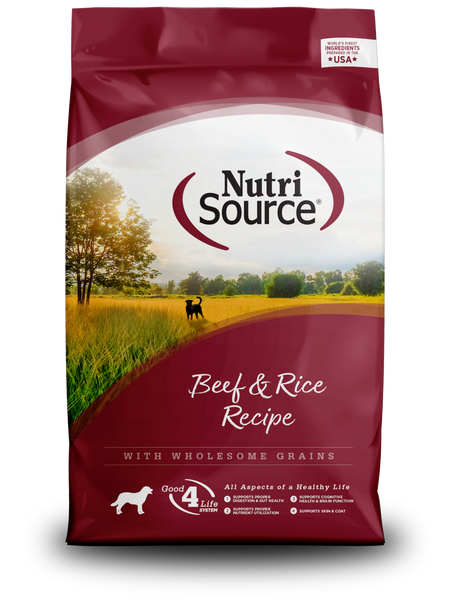 NutriSource Beef & Brown Rice Recipe Dry Dog Food