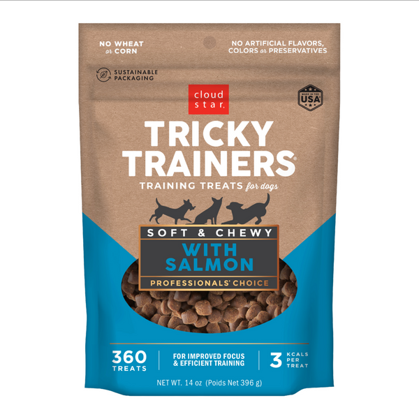Cloud Star Tricky Trainers Chewy Salmon Dog Treats