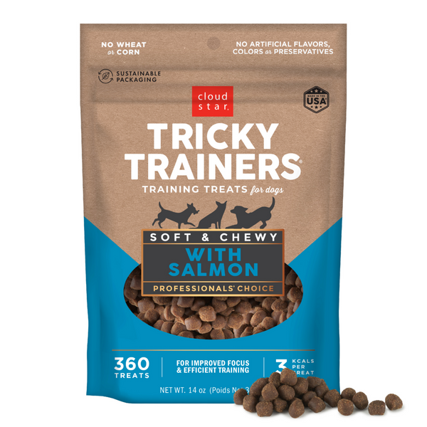 Cloud Star Tricky Trainers Chewy Salmon Dog Treats