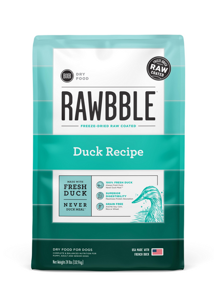 Bixbi Rawbble Kibble Grain Free Duck Dog Food