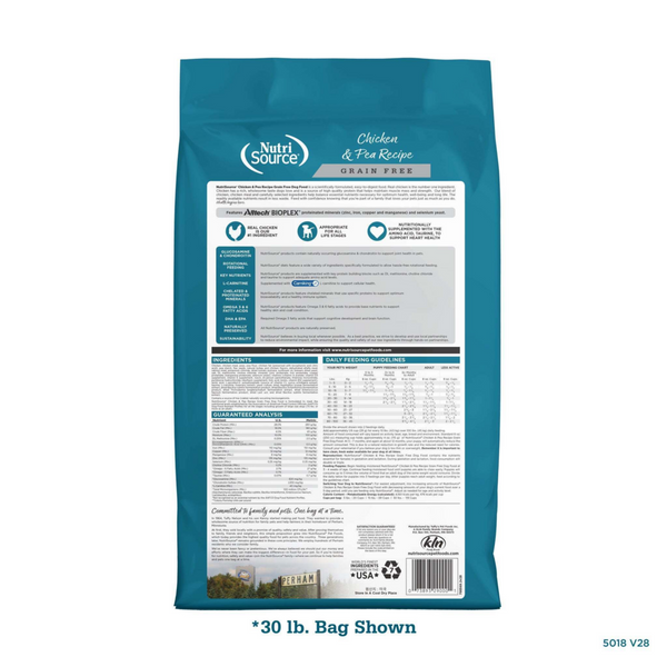 Nutrisource Grain Free Chicken & Pea Dog Food