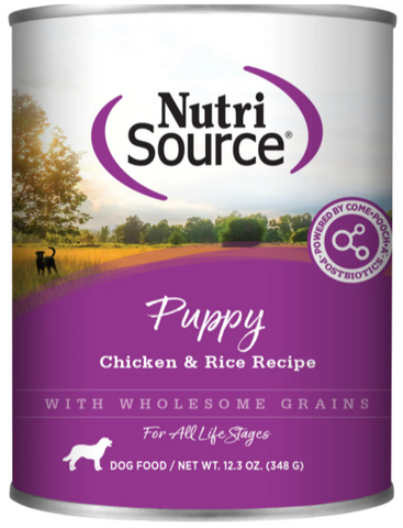 Nutrisource Chicken & Rice Puppy Food Cans