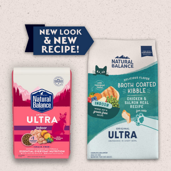 Natural Balance Original Ultra Dry Cat Food, Indoor Recipe with Chicken & Salmon Meal