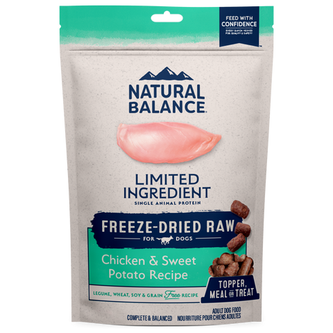 Natural Balance LID Freeze Dried Chicken/Sweet Potato Dog Food