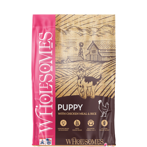 Wholesomes Puppy Chicken Meal & Rice Dry Dog Food