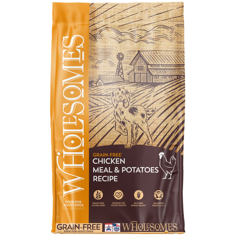 Wholesomes Grain Free Chicken Meal & Potatoes Recipe Dry Dog Food