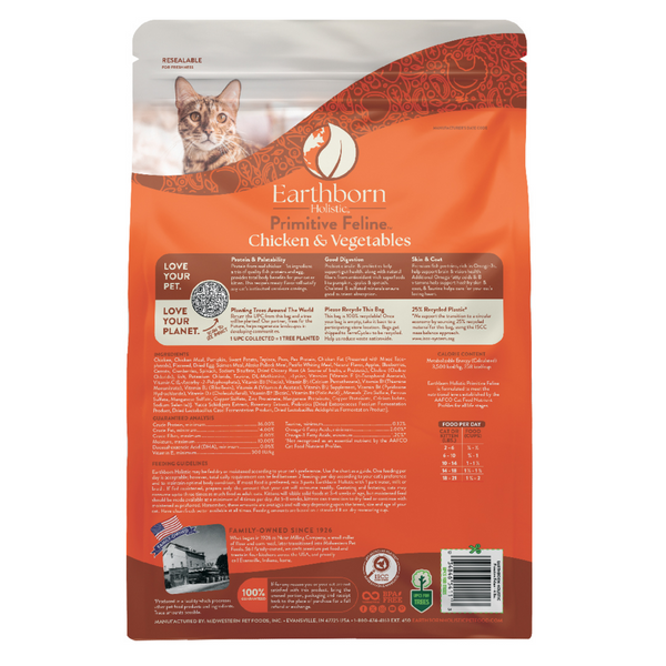 Earthborn Holistic Primitive Feline Grain Free Natural Cat Food