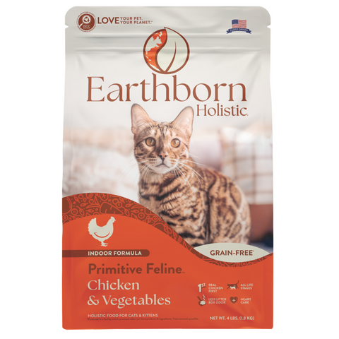 Earthborn Holistic Primitive Feline Grain-Free Dry Cat  Food