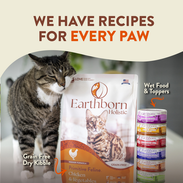 Earthborn Holistic Primitive Feline Grain-Free Dry Cat  Food