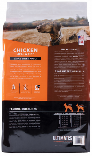 Ultimates Large Breed Adult Chicken Meal & Rice Dry Dog Food