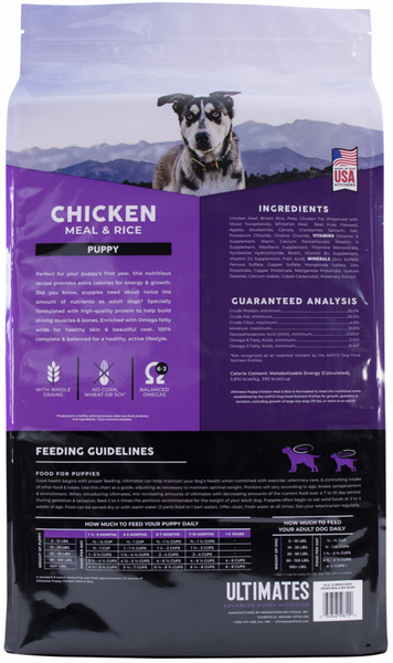 Ultimates Puppy Chicken Meal & Rice Dry Dog