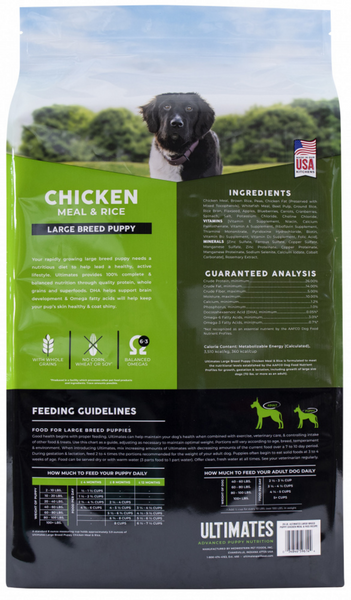 Ultimates Large Breed Puppy Chicken Meal & Rice Dry Dog Food