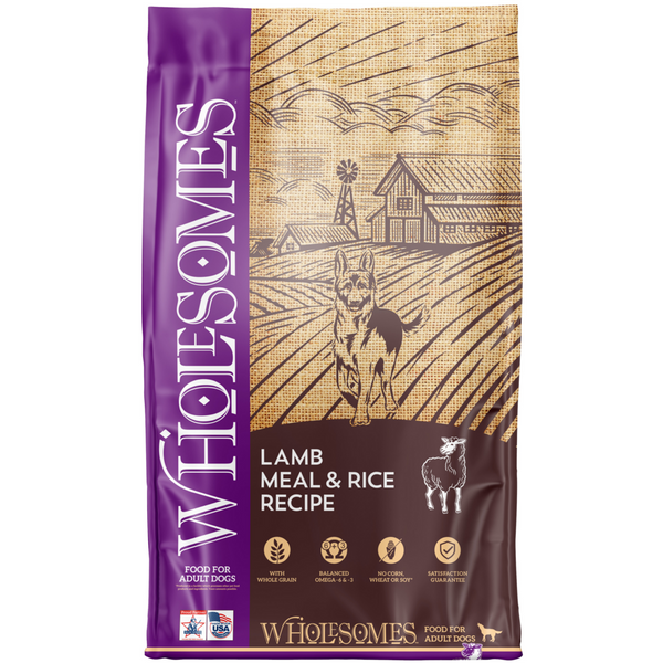 Wholesomes Lamb Meal & Rice Recipe Dry Dog Food