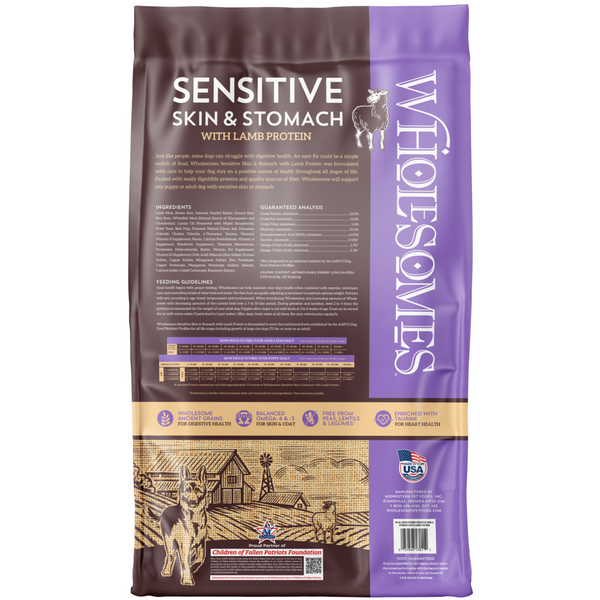 Wholesomes Sensitive Lamb Dry Dog Food