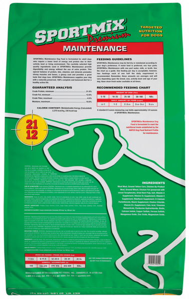 Sportmix Premium Adult Maintenance Dry Dog Food