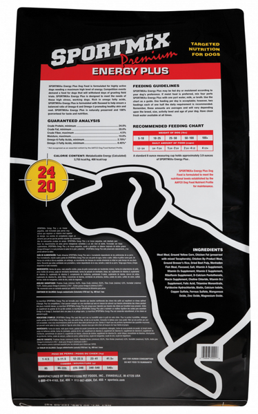Sportmix Premium Energy Plus 24/40 Dry Dog Food