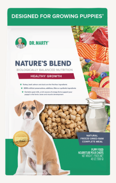 Dr. Marty Natures Healthy Growth Blend Freeze Dried Raw Puppy Food