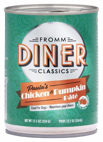 Fromm Diner Classics Paula's Chicken & Pumpkin Pate Dog Food