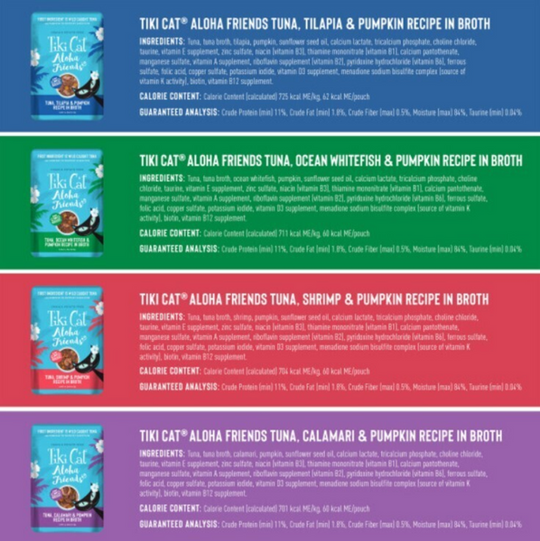 Tiki Cat Friends Variety Pack Cat Food Pouches