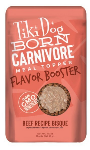 Tiki Dog Aloha Petites Flavor Booster Bisque Toppers Beef