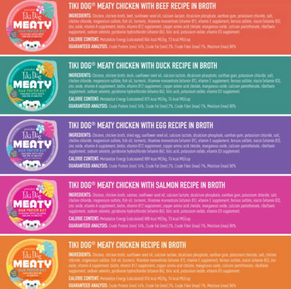 Tiki Dog Meaty Variety Pack Wet Dog Food