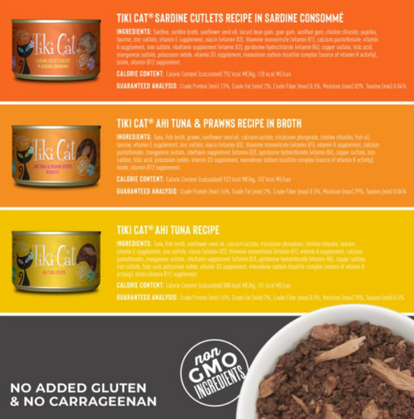 Tiki Cat Grill Wet Variety Canned Cat Food