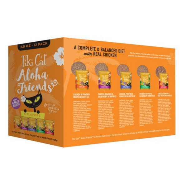 Tiki Cat Aloha Friends Variety Pack Wet Cat Food Pouches
