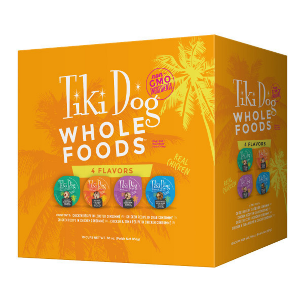 Tiki Dog Whole Foods Wet Dog Food, Variety Pack