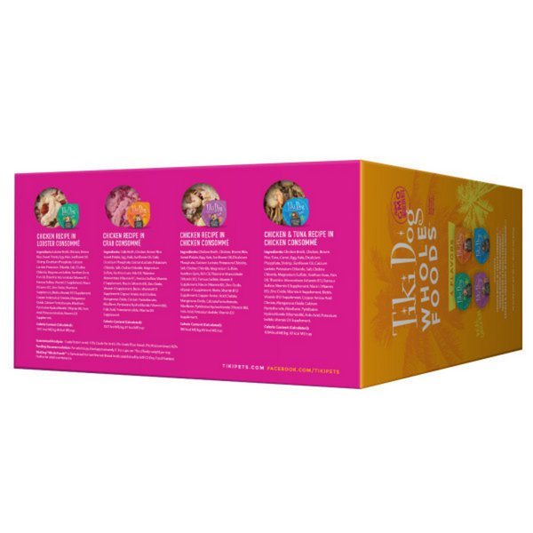 Tiki Dog Whole Foods Wet Dog Food, Variety Pack