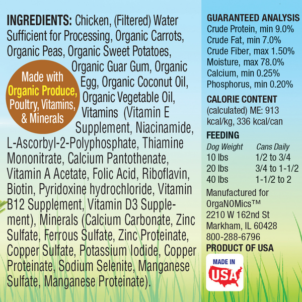 Organomics Chicken Dinner for Dogs