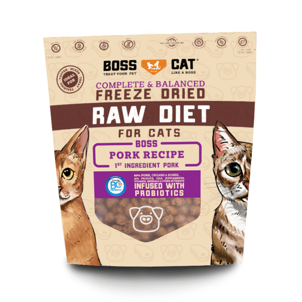 Boss Cat Freeze Dried Raw Pork Nuggets