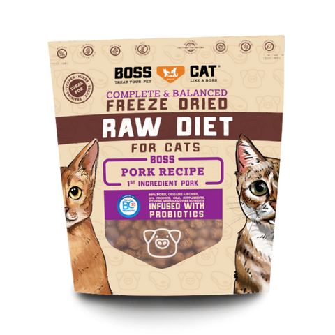 Boss Cat Freeze Dried Raw Pork Nuggets