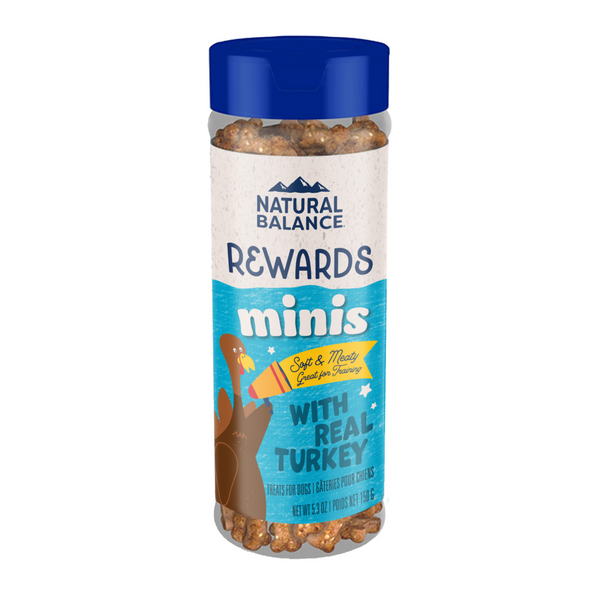 Natural Balance Rewards Minis Dog Treats with Real Turkey